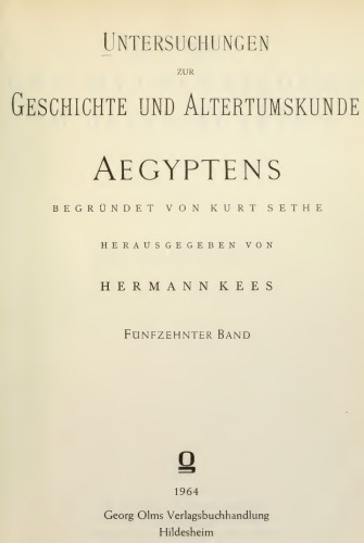 Mythe und Mythenbildung im Alten Ägypten