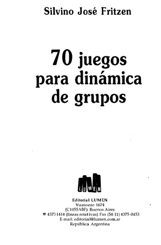 70 juegos para dinámica de grupos