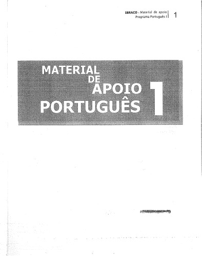 Material de apoio portuges 1