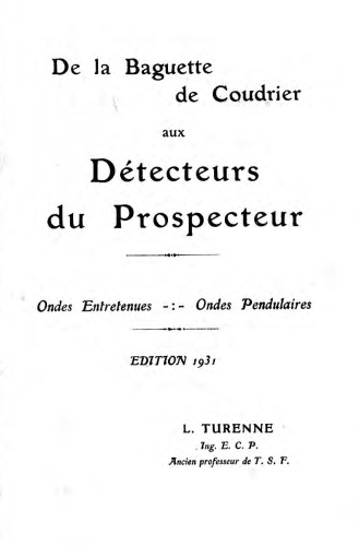 De la baguette de coudrier aux détecteurs du prospecteur