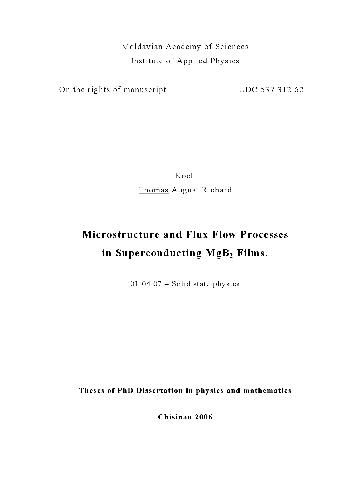 Microstructure and flux flow processes in superconducting films
