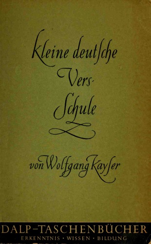 Kleine deutsche Versschule